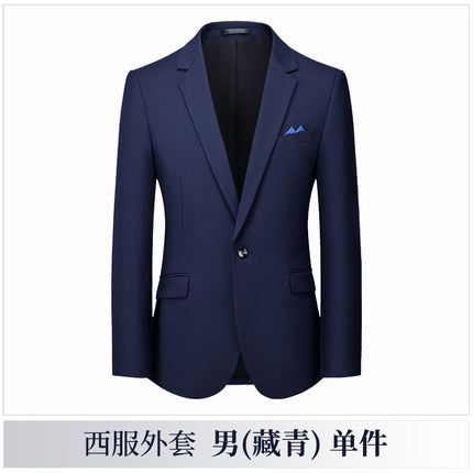 Men's Three-Piece Korean Style Slim Dress Business Professional Formal Wear Men's Groom Wedding Suit Suit