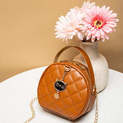 2023 Spring New Women's Bag Fashion Mini Small Bag Women's Chain Bag Shoulder Messenger Small Round Bag