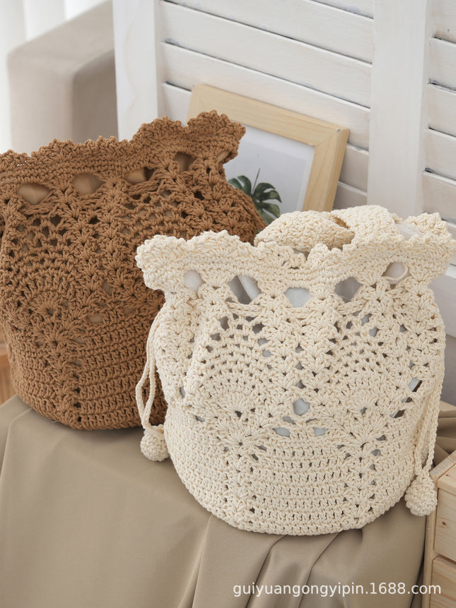 Cotton Flower Bucket Bag / Sac Seau Fleurs Coton