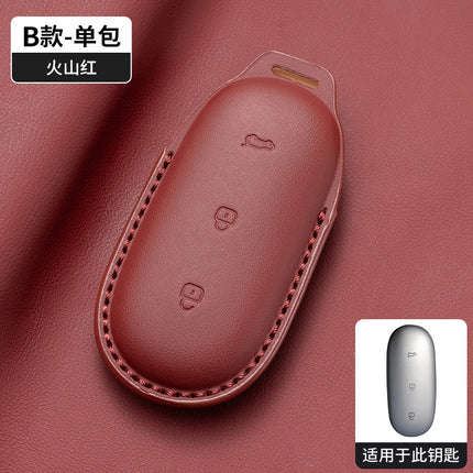 Suitable for Ideal L6/L7/L8/L9 Key Cover New Black Classy Protective Shell Classy Car Simple Men's and Women's Buckle