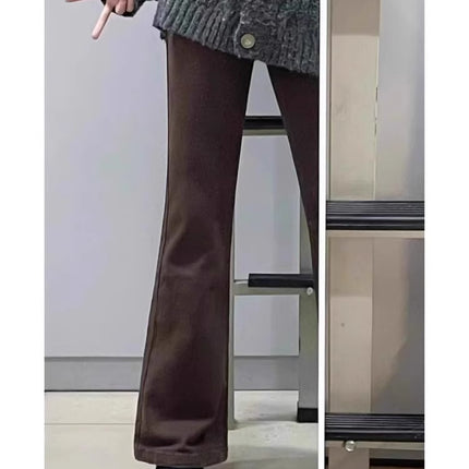 Plus Size Retro Bootcut Jeans for Women 2025 Autum New Fat mm Pear-Shaped Figure High Waist Slim Flared Pants