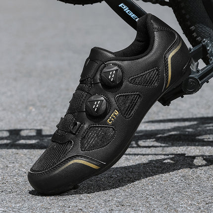 New Summer Hollow Road Bike Lock Shoe Set Hard-Soled Breathable Lock-Free Cycling Shoes Women's Power-Assisted Mountain Bike Lock Shoes