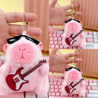 Bead chain style / Light pink red guitar capibala