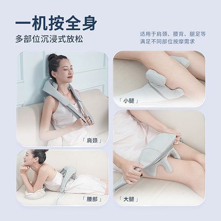 Cross-border multi-functional cervical neck and shoulder massage heating shawl trapezius massager household kneading massage shawl
