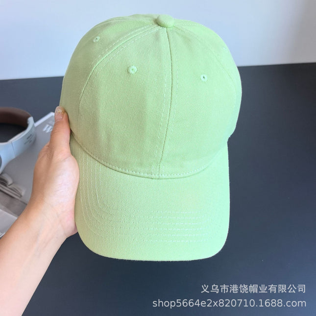 2025 New Korean Style Sweet Little Flower Baseball Cap for Women with Wide Brim and Face-Showing Duck Cap with Little Expert Hat