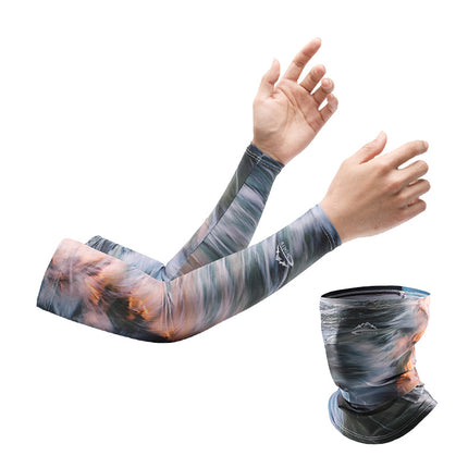 Sun protection oversleeve men's and women's summer Thin Ice Silk outdoor sports UV protection arm cover outdoor riding driver