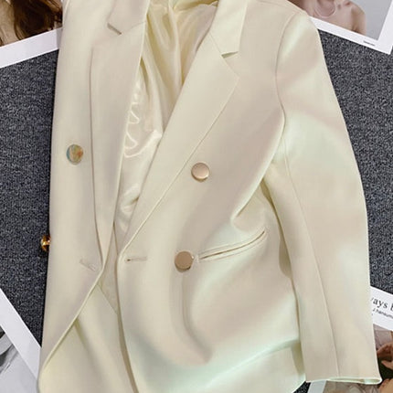 Orange Suit Jacket Women's 2025 Spring and Autumn New Korean High-end Temperament Popular Suit 22 Colors