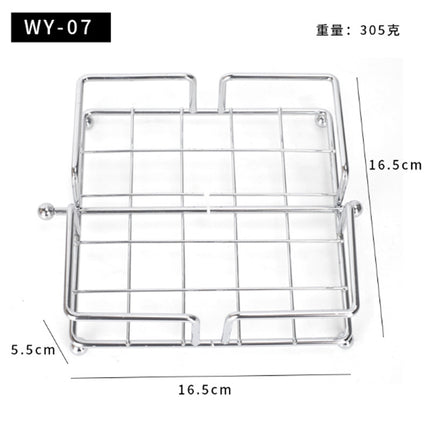 Kitchen Bathroom Suction Cup Storage Rack Creative Metal Storage Rack Cleaning Sponge Storage Rack Tissue Rack Iron