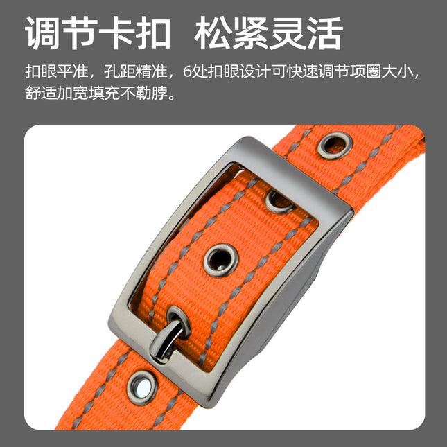 Diving Material Dog Collar Customizable Name Comfortable Neck Sleeve Large and Medium Small Dog Reflective Pet Collar