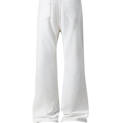 2025 Summer New Vintage Jeans Nostalgic Wide-Leg Jeans Men's Straight Floor-Length Pants Men's One-Piece Dropshipping