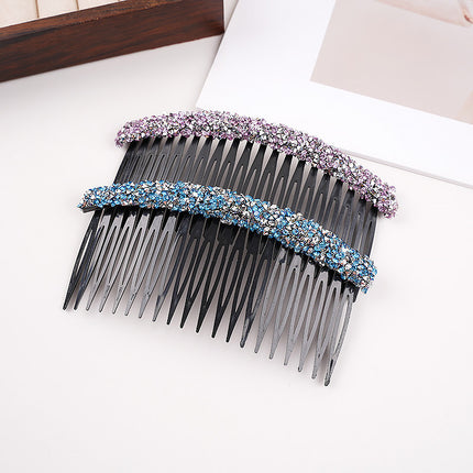 Hair Clips for Women, Clips for Tidying up Stray Hair at the Back of the Head, Insert Combs, Bangs Hairpins, Hair Accessories, Headbands, Rhinestone Rows, Non-Damaging to Hair