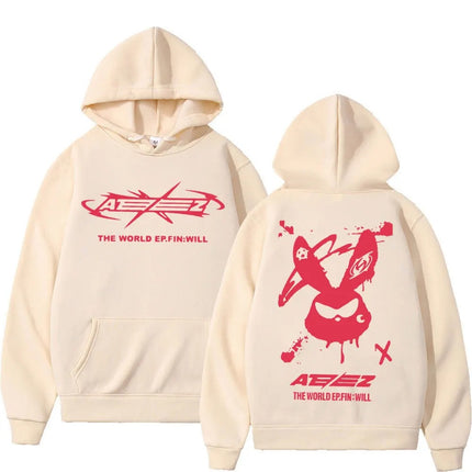 Ateez the World Ep Fin Will Album Tour Print Hoodie Men Wome