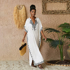 White and Black Embroidery (ZS2144) / All yards