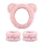 Little bear tender pink 1 headband/2 wristbands
