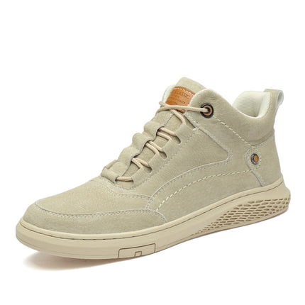 Men's Shoes, Autumn Soft-Soled Casual Shoes, Nubuck Leather Shoes, Breathable Sports Sneakers