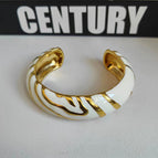 White Enamel Bracelet