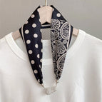 15-Dot Cashew Grey (Diamond Scarf)