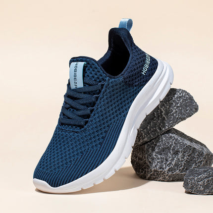 Hobibear Cross-Border Adult Mesh Sports Shoes Men's Casual Shoes Sneakers Hiking Trendyy Youth Running Shoes