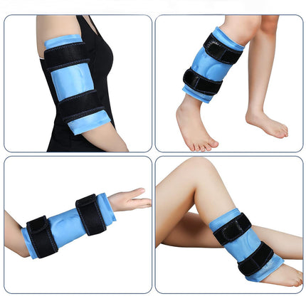 Gel Cold Compress Knee Ice Pack Hot and Cold Compress Universal Nylon Adjustable Strap Protective Gear Leg Knee Pad Hot and Cold Bag