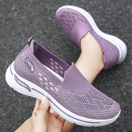 Mom's Shoes 2026 Summer New Mesh Shoes for Women, Middle-Aged and Elderly Walking Shoes, Breathable Casual Shoes, Old Beijing Cloth Shoes