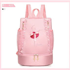 Pink embroidered man bag / 33*26*16