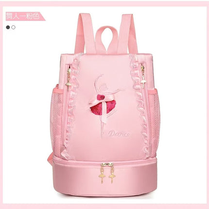 Fashion New Dance Bag Children's Dance Backpack Shoulder Dance Backpack Girls Dance Bag Large-capacity Bag Printed
