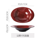 12inch yuanbao boat-shaped plate