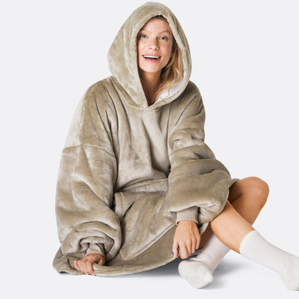 Amazon Hot Selling Autumn and Winter Flannel Double Layer Pajamas fleece-lined Warm Long Sleeve plus size Pet Bag Home Clothes