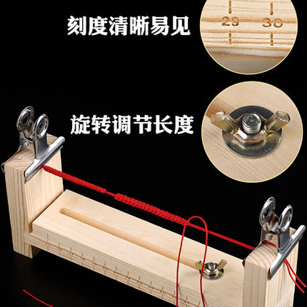 Braided rope device woven wooden frame hand-woven frame hand rope bracelet necklace red rope woven artifact fixed auxiliary tool