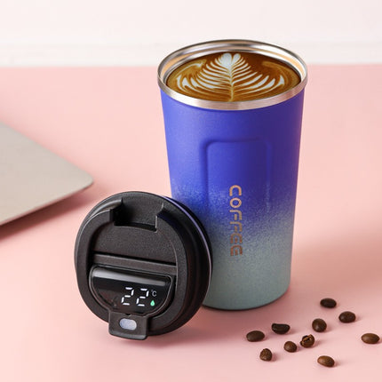 Fashion coffee cup 304 stainless steel vacuum mug couple cup portable car gift cup cross-border wholesale