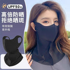 Black neck gaiter mask