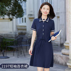 Blue Short Sleeve dress / S