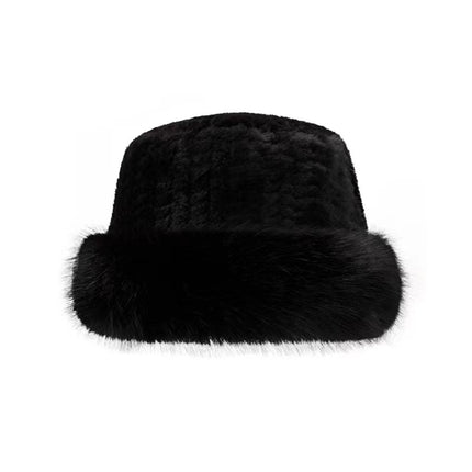 Plush landlord hat women's autumn and winter new cold-proof warm hat northeast basin hat ear cap face small fisherman hat tide