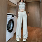 Streaming apricot nine-point pants / XS