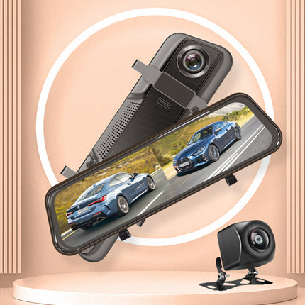 4K rearview mirror streaming media driving recorder ADAS driving assistance reversing image front and rear double recording WiFi full screen