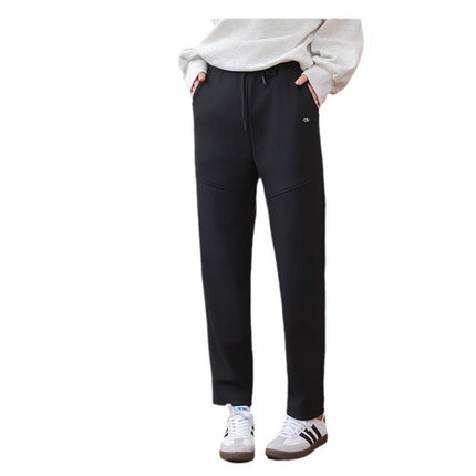 Black Gold Boiling Six Anti-Heat Gathering Magnetic Levitation Chip Casual Sweatpants 2024 Hot Style Autumn and Winter Fleece-Lined and Thickeneding with High Seams