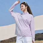 (f945) [stand collar, hoodless women's model] light purple / M ( 45-60kg )