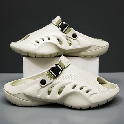 Men's Shoes 2025 Summer Sports Slippers Non-Slip Shock-Absorbing Clogs Outdoor Leisure Vacation Soft-Soled Lightweight Sandals