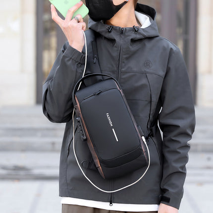 Men's Anti-Theft Password Lock Chest Bag, Travel Essentials, Large Capacity Wholesale, Massive Inventory, Quick Delivery, Customizable Crossbody Bag
