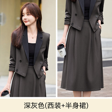 Cross-border variety of gold velvet suit suit women's professional coat top work clothes autumn and winter casual short small suit
