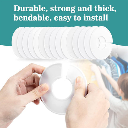 Cross-Border Hot-Selling Baby Clothing Wardrobe Size Circle Plastic Disc Partition with Monthly Outer Diameter 9 Suitable for 4cm Clothing Bars