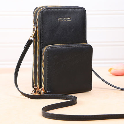 LONNY new transparent touch screen mobile phone bag organ multi-card position trendy simple crossbody small bag multi-functional mobile phone