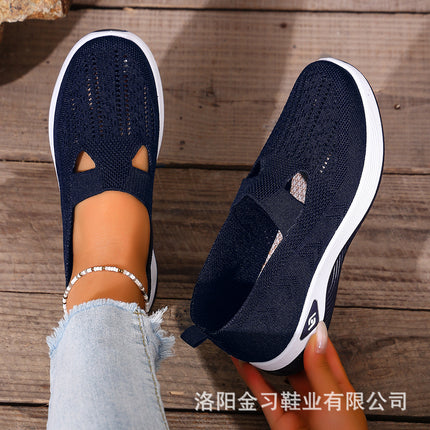 Women's Summer Breathable Soft-Soled Shoes for Middle-Aged and Elderly Mothers Temu Cross-Border Dropshipping Large Size Women's Shoes Clogs Cut Out