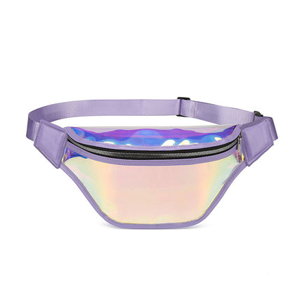 Summer New Colorful Transparent Waist Bag PVC Chest Bag Running Mobile Phone Waterproof Anti-splash Sports Waist Bag Swimming Crossbody