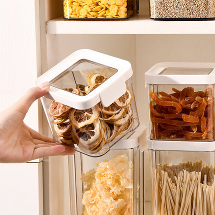 Sealed Jar for Grains, Kitchen Large Storage Sealed Box for Food, Dry Goods, Snacks, Transparent Moisture-Proof Storage Jar