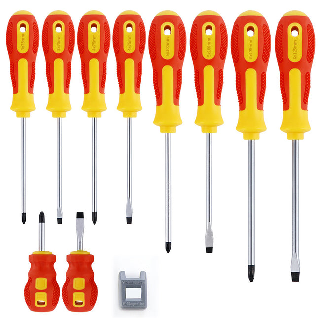 Dropshipping Cross Screwdriver Combination Set Hardware Repair Tools Anti-Slip Handle Slotted Screwdriver
