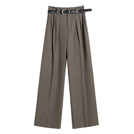 Shisanxing 2026 Autumn/Winter New High-Waisted Slim Wide-Leg Pants Straight Casual Pants Floor-Length Pants for Women