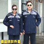 Navy blue and gray [medium-length cotton clothing] / 165m( 50-60kg )