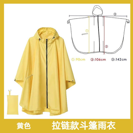 Foreign Trade Multifunctional Poncho Raincoat Unisex Poncho Outdoor Three-In-One Waterproof Raincoat Cycling Hiking Camping Style