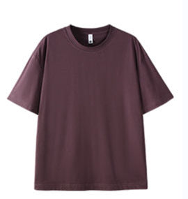 Dan Baoni | Summer Cool Sense Sunscreen Solid Color Advanced Sense Ice Silk Men's T-Shirt Loose Round Neck Shoulder Short Sleeve Customization